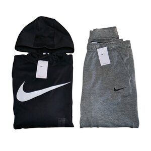 Nike Men's Size XL Sweatsuit 2 Piece Big Swoosh Therma-Fit Tracksuit Outfit NWT